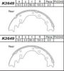 ASIAM NC21263100 Brake Shoe Set